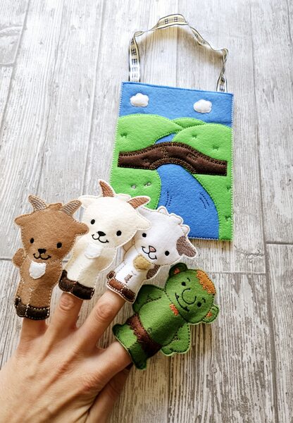 Pacynki na palce – Trzy Koziołki Spryciołki